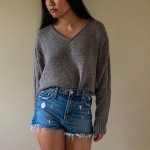 V-Neck Dolman Sleeve Sweater